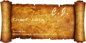 Czumpf Jutta névjegykártya